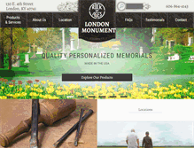 Tablet Screenshot of londonmonumentco.com